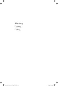 Thinking. Loving. Doing: a Call to Glorify God with Heart and Mind