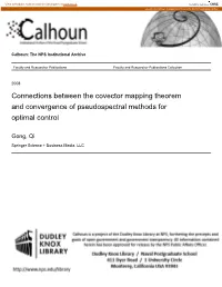 Connections Between the Covector Mapping Theorem and Convergence of Pseudospectral Methods for Optimal Control