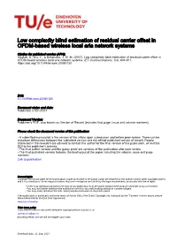 Low Complexity Blind Estimation of Residual Carrier Offset in OFDM-Based Wireless Local Aria Network Systems