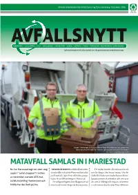 Matavfall Samlas in I Mariestad