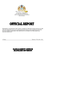 Proceedings and Debates of The