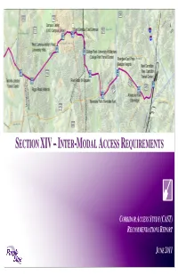 Purple Line - Corridor Access Study (Cast) – Recommendations Report