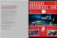 Welcome to Sensor Readings Magazine