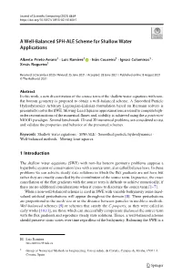A Well-Balanced SPH-ALE Scheme for Shallow Water Applications