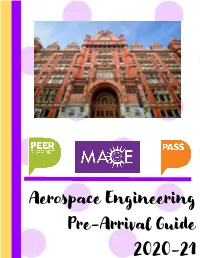 Aerospace Engineering Pre-Arrival Guide 2020-21