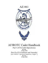 AZ-861 AFJROTC Cadet Handbook