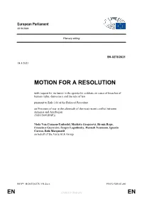 En En Motion for a Resolution