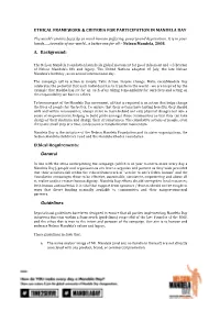 Ethical Framework & Criteria For