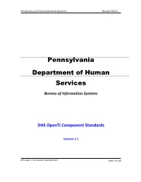 Openti Component Standards
