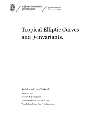 Tropical Elliptic Curves and J-Invariants