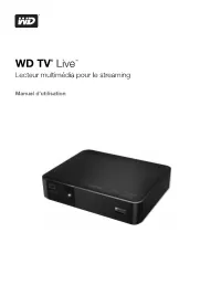 WD TV Live Streaming Media Player User Manual