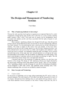 Chapter 12 the Design and Management of Numbering Systems
