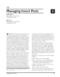 Managing Insect Pests