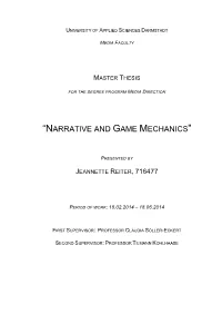 Narrative & Game Mechanics