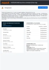 OVERGROUND Bus Time Schedule & Line Route