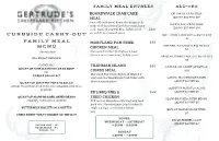 Placemat Menu