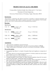 Production of Allyl Chloride
