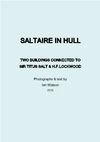 Saltaire in Hull