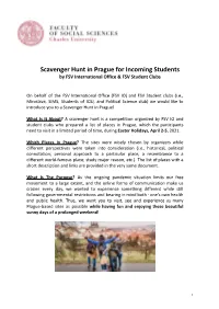 Scavenger Hunt for Incoming Students.Docx