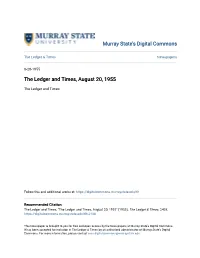 The Ledger and Times, August 20, 1955