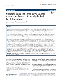 Characterising the Three-Dimensional Ozone Distribution of a Tidally Locked Earth-Like Planet