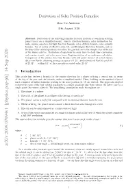 Derivation of Solar Position Formulae