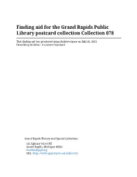 Finding Aid for the Grand Rapids Public Library Postcard Collection Collection 078