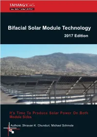 Bifacial Solar Module Technology 2017 Edition