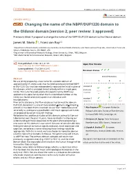 Changing the Name of the NBPF/DUF1220 Domain to the Olduvai Domain [Version 2; Peer Review: 3 Approved]