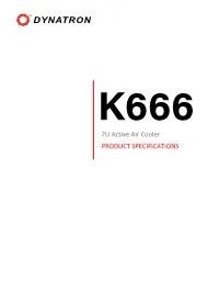 Dynatron K666 2U Active Air Cooler