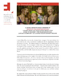 For Immediate Release