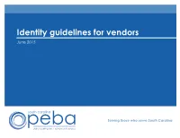 Identity Guidelines for Vendors June 2015