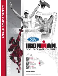 OFFICIAL Results Guide 2011 Top Three Men