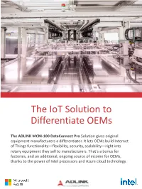 The Iot Solution to Differentiate Oems