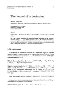 The Kernel of a Derivation
