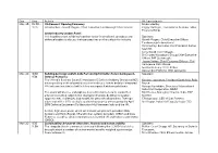 Day Time Activity RR / Participants Mon 20 09:00