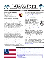 PATACS Posts Newsletterofthe Potomacareatechnology and Computersociety July 201 6 Page 1