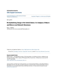 Re-Spatializing Gangs in the United States: an Analysis of Macro- and Micro-Level Network Structures