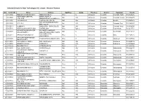 Selected Schools for New Technological A/L Stream - Western Province