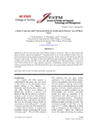 A Study of Anti-Odor and UV-Protection Behavior on Silk and Its Polyester / Lyocell Mixed Fabric