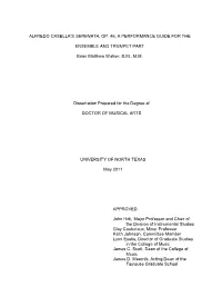 Alfredo Casella's Serenata, Op. 46, a Performance Guide for The