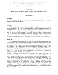 Biorobotics: Using Robots to Emulate and Investigate Agile Locomotion, Auke J