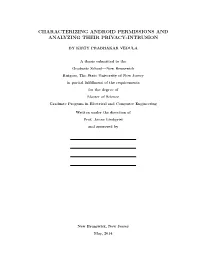Characterizing Android Permissions and Analyzing Their Privacy-Intrusion