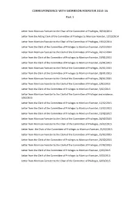 CORRESPONDENCE with MORRISON FOERSTER 2014‐16 Part 1