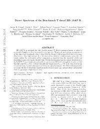 Direct Spectrum of the Benchmark T Dwarf HD 19467 B