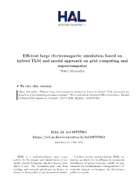 Efficient Large Electromagnetic Simulation Based on Hybrid TLM
