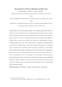 Physical Properties and Device Applications of Graphene Oxide