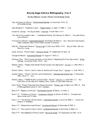 Bibliography, U to Z