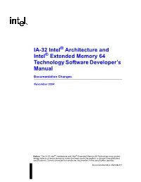Extended Memory 64 Technology Software Developer's Manual