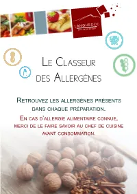 Fichier Des Allergènes